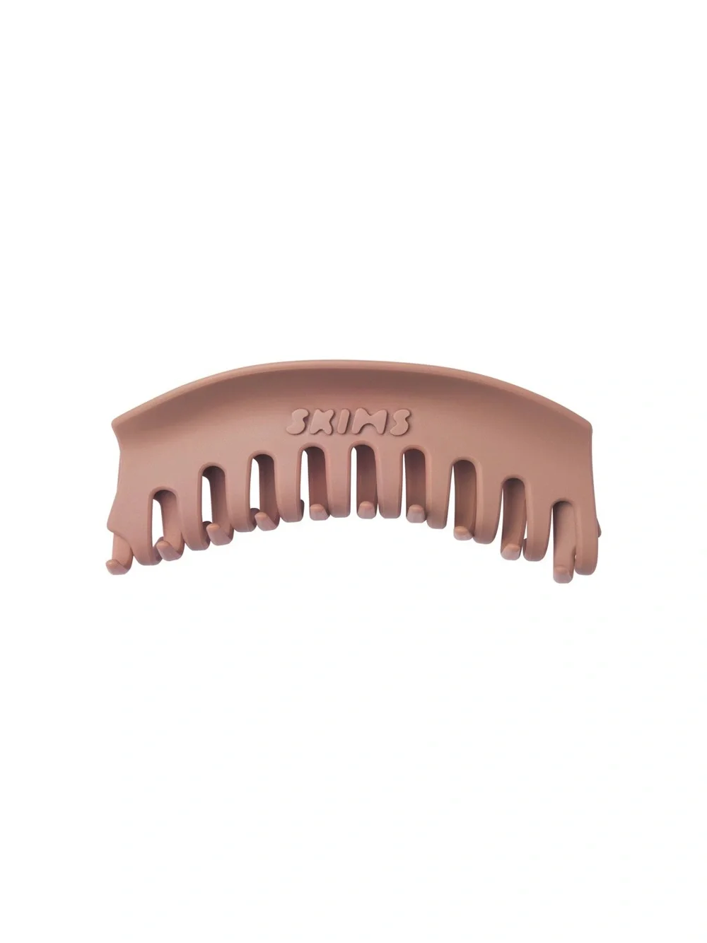 SKIMS CURVED JUMBO HAIR CLAW CLIP SIENNA